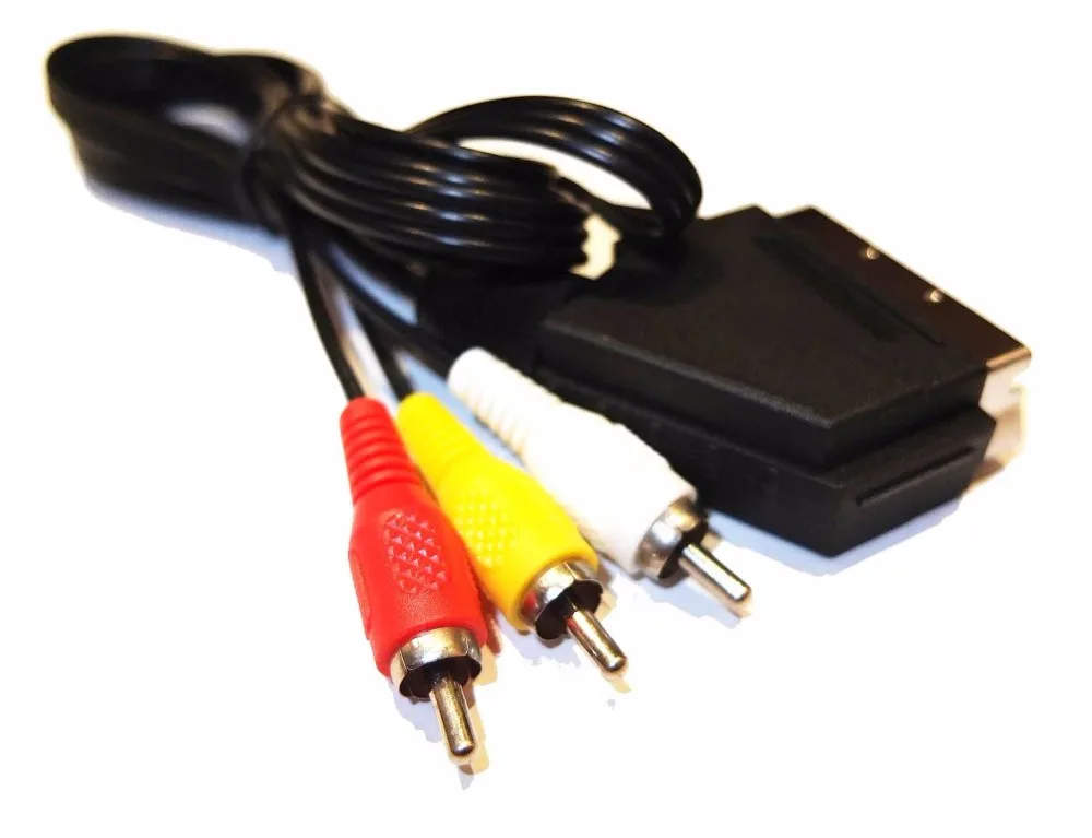 مجانا شينغ عالية الجودة كابل ل snes av سكارت الكابل نينتندو نظام الترفيه ل NES AV سكارت الرصاص مركب كابل تلفزيون