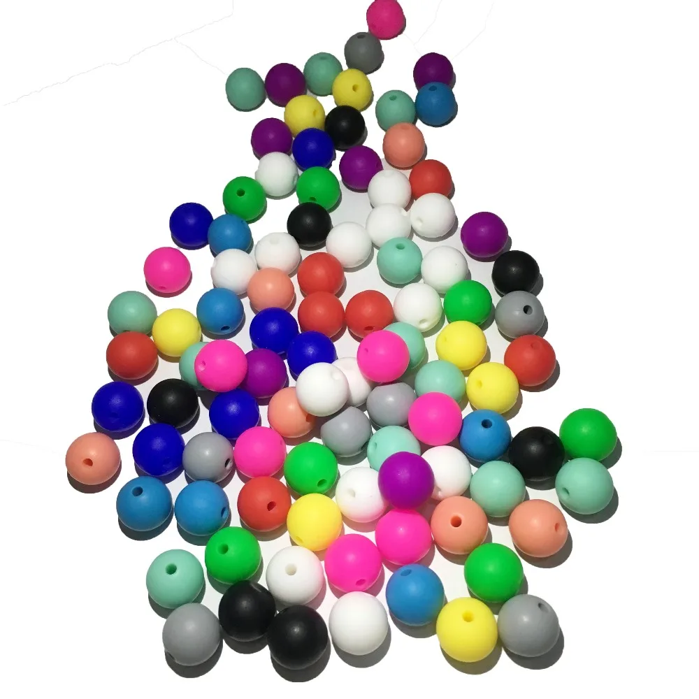 hot sale 10mm silicone beads Food Grade Silicone Teeth Beads Babies