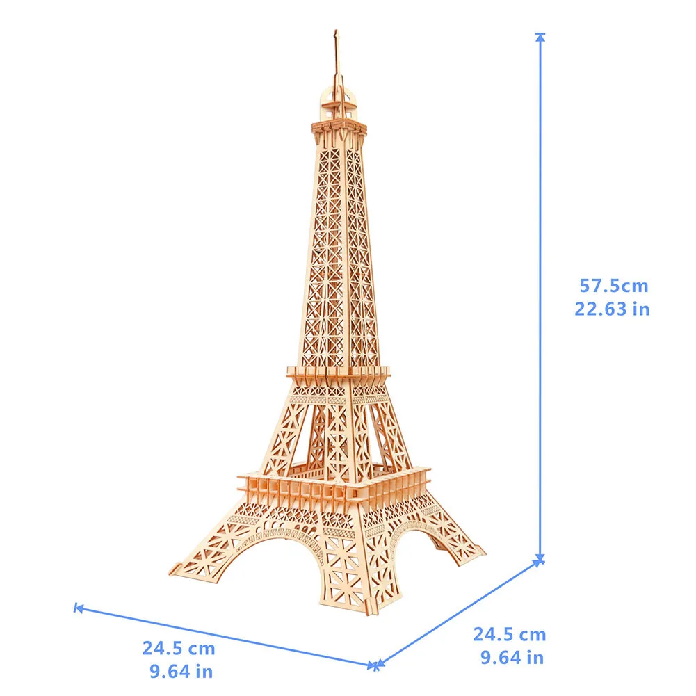 24,5*24,5*57,5 см Новое поступление Эйфелева башня деревянные ремесла строительный комплект Diy 3d деревянные головоломки детские игрушки подарок