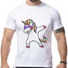 Fashion Dabbing Dance Funny T-Shirt DAB Unicorn Cat Zebra Panda Dog Rabbit T Shirt Short Sleeve Hip Hop Tops tshirt BMD02 RW ► Photo 1/6