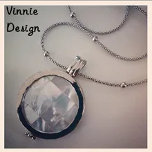 Vinnie Diseño Moneda Moneda de Concha Collar Colgante de Joyería 33mm Gaudi