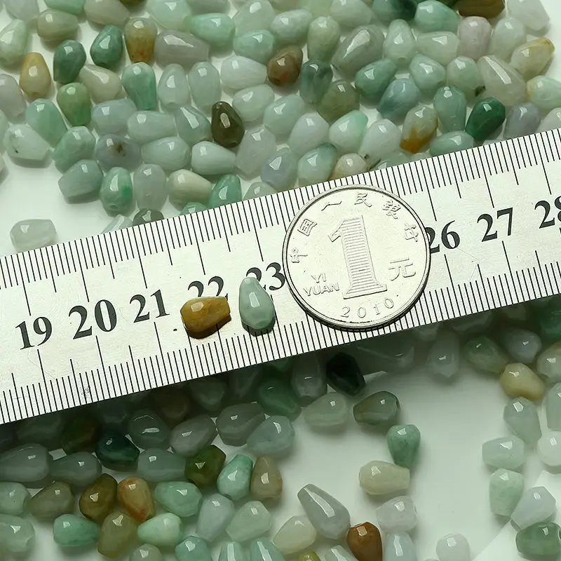 

30PCS Natural Grade A Jade (Jadeite) loose Raindrop bead /Size:7mm (Wholesale)
