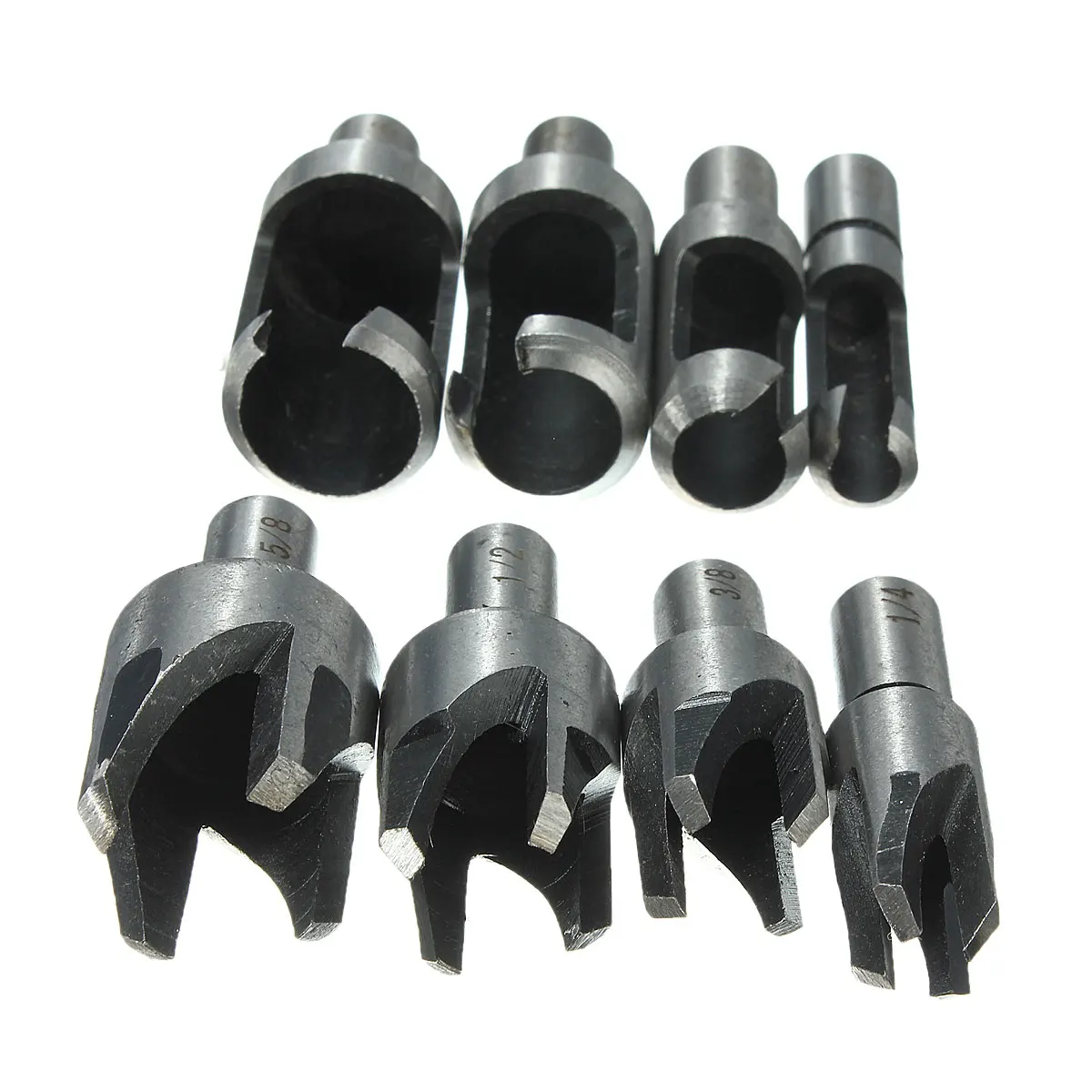 Buy 8Pcs/set Carpentry Wood Plug Cutter High Carbon Steel Drill Bits Straight