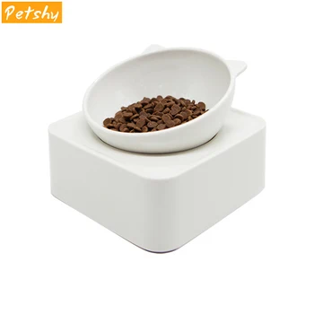 

Petshy Tilt Cat Dog Bowl Round Multi-angle Adjustment Anti-slip Neck Protection Kitten Puppy Pets Drink Water Feeding Bowls