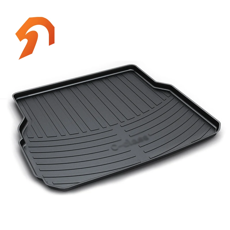 Rubber Rear Trunk Cover Cargo Liner Trunk Tray Floor Mats For MERCEDES