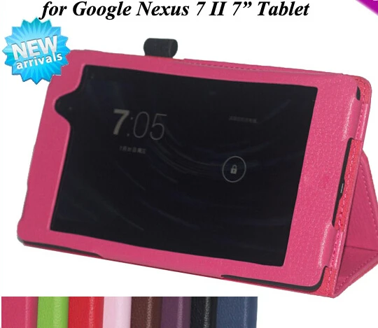 

For Google Nexus 7 II Nexus7 2nd Tablet protective stand case bag Skin, for google Nexus 7 2 7.0" tablet cover+ screen protector