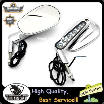 

2016 MOTORCYCLE LED TURN SIGNALS REAR VIEW Front Sport Bike MIRRORS LED Light For Harley V ROD VRSCF