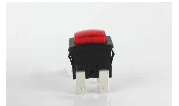 

PS21-16 Rocker Switch Red On-Off Button Electrical Research And Development Touch Switch TUV Certification 4 Pins 22*14.9*31mm