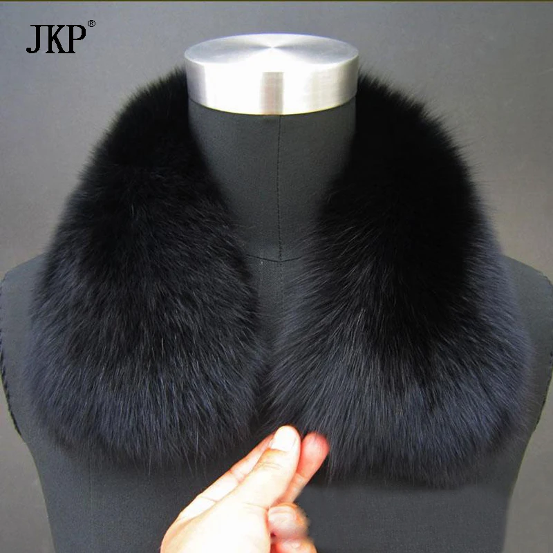 

Real Fox Fur Collar Women and Men 100% Natural Fox Fur Scarf Winter Neck Warmer Jacket Fur Collar Short fashion Scarves