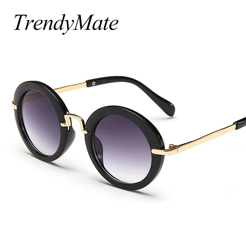 

Fashion Round Kids Sunglasses Children Sun Glasses Anti-uv Baby Vintage Cute Eyeglasses Girl Cool 6 Colors infantil 1311T