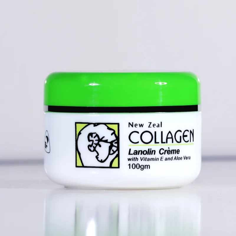 Коллагеновый крем JYP NewZealand Lanolin Увлажняющий дневной для лица с витаминами E и алоэ
