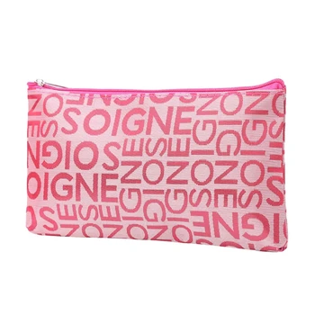 

Travel Cosmetic Bag Letter Print Zipper Nylon Multi function Cosmetic Bag