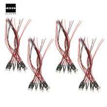 10 шт. 10x3 мм предпроводной Постоянный СВЕТОДИОДНЫЙ ультра яркий прозрачный лампочка 12 В предпроводной оранжевый синий желтый белый диоды