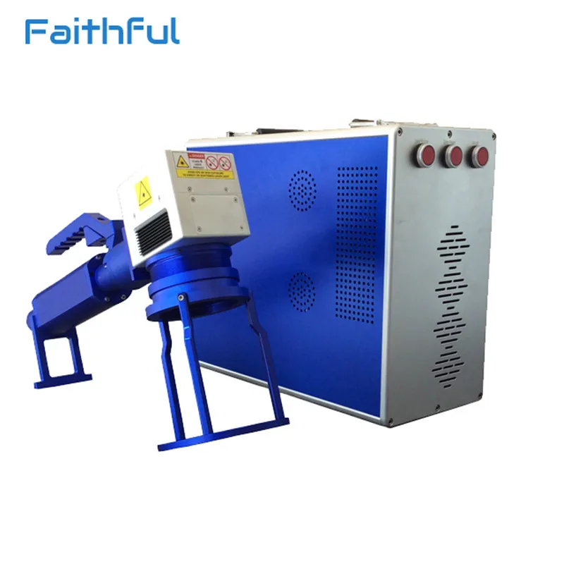 10w 20w 30w fiber Laser Marking Machine for PVC pipein Wood Routers