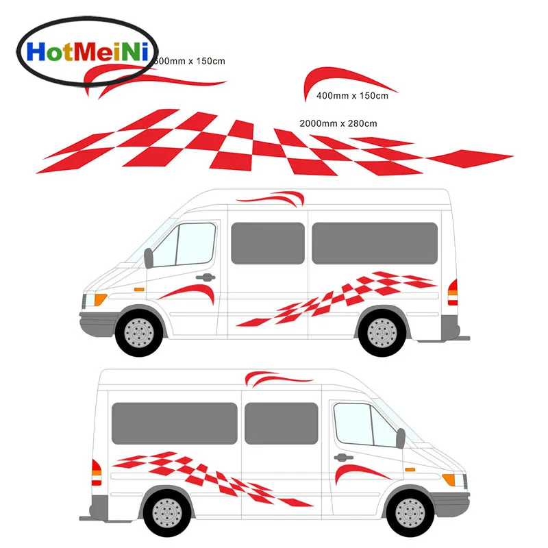 

HotMeiNi 2M 2x Dynamic Pattern Croatia Eagle Totem Motorhome Vinyl Decals Set Van Caravan Horsebox Trailer Car Side Car Sticker