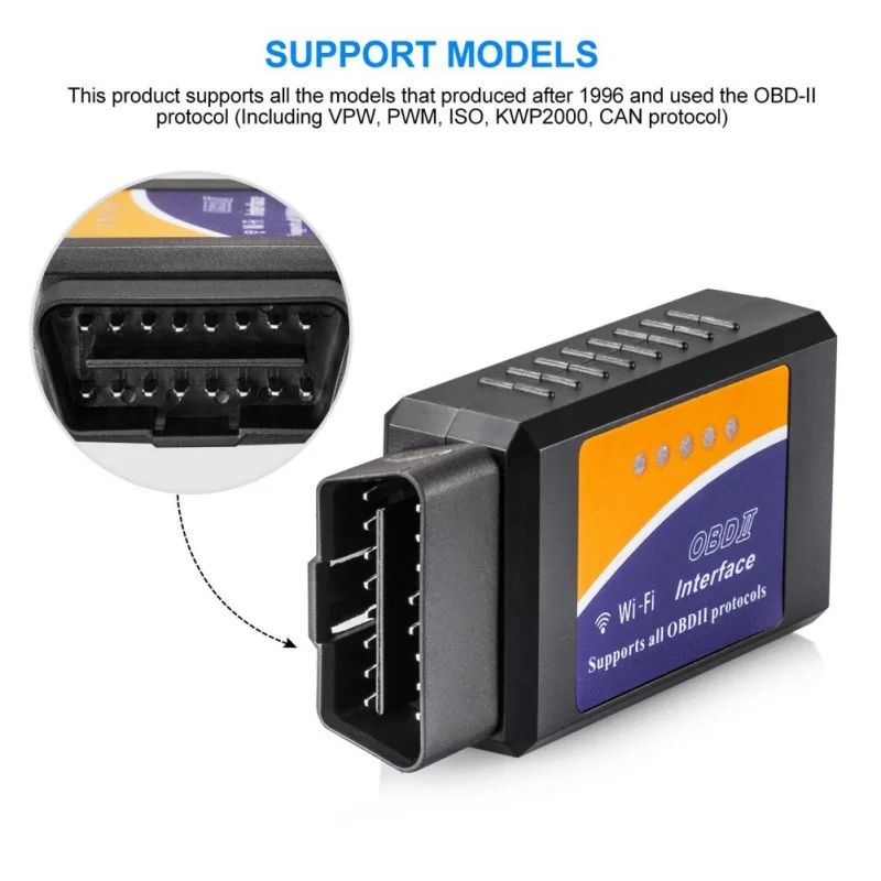 Автомобильный аппаратный V03HW детектор V1.5 WIFI PIC18F25K80 чип OBD2 OBDII считыватель кодов