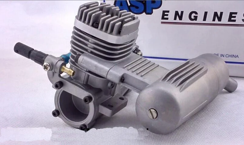 Murah Asp Tiga Daun 61 Derajat Motor Mesin S61A Semua Dua Stroke 10CC 2,000 18,000 (R. p. m) untuk Sayap Tetap Model Mesin Pesawat RC Bagian