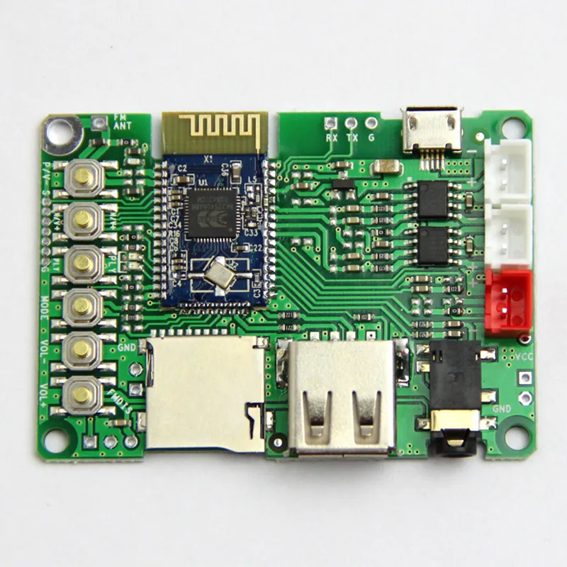 Comprar Dual 3 W Tablero Del Amplificador de Bluetooth V4.1 Estéreo BK3254 Módulo Bluetooth FM Radio TF Card U Disco USB a TTL