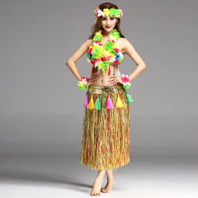 Hula Skirt Hawaiian Costumes 80CM Women 