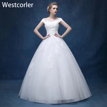 

2018 Boat Neck Lace Appliques A-Line Vintage Lace China Wedding Dress