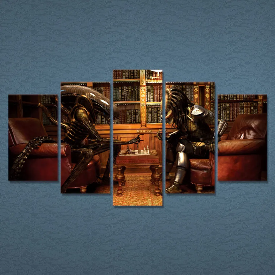 5 Piece Printed Movie poster Painting Sitting Room Decor Print Poster Picture Canvas Home Decoration/FREE ART-Five25 | Дом и сад