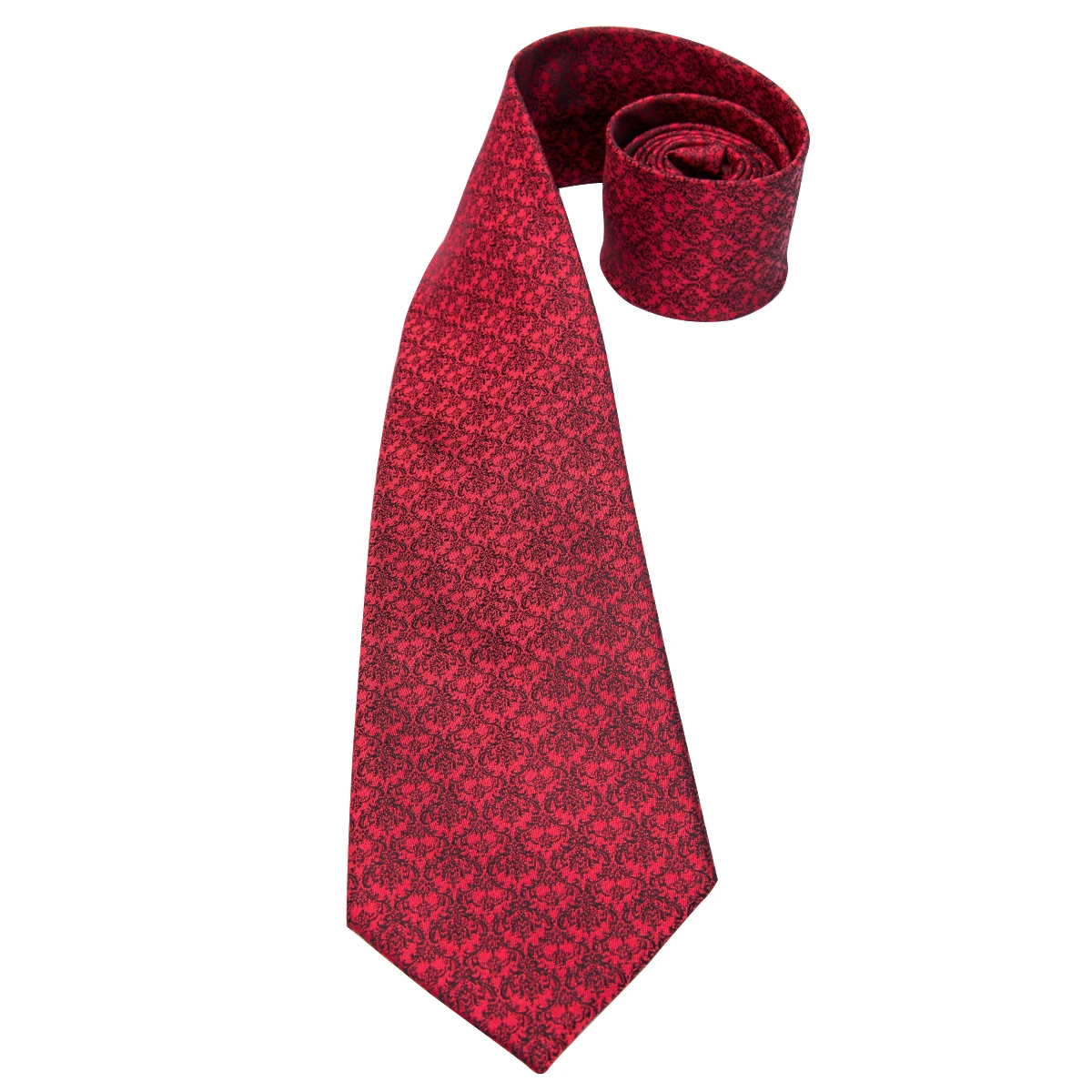 Hi-Tie Элитный брендовый Шелковый Мужские галстуки красные комплект шейных платков 2019 Цветочные дизайнерские классические спортивные