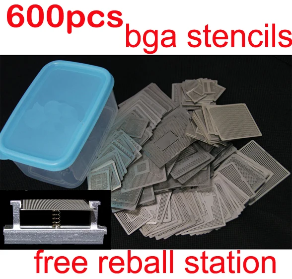 New arrival heated directly 600pcs/set BGA stencils with free reball