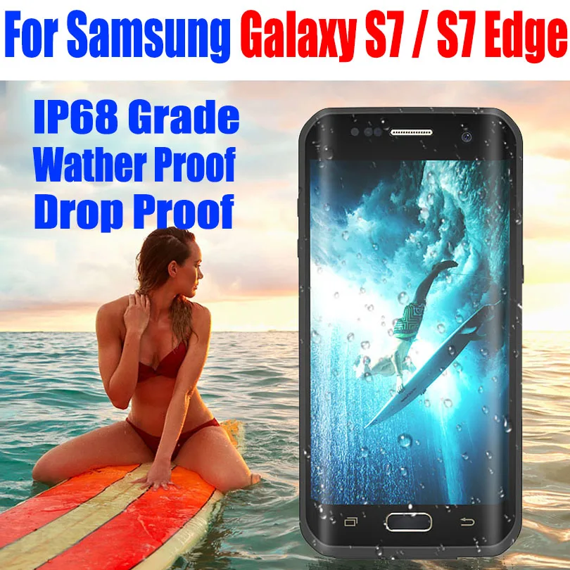 imágenes para Para Samsung Galaxy Borde S7/S7 Caja Original RedPepper Dot serie IP68 Impermeable de Buceo Bajo El Agua caja de la PC + TPU Armor Cubierta S725 imágenes para Para Samsung Galaxy Borde S7/S7 Caja Original RedPepper Dot serie IP68 Impermeable de Buceo Bajo El Agua caja de la PC + TPU Armor Cubierta S725