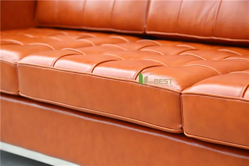 U-BEST FLORENCE KNOLL SOFA 3 SEATER BROWN (5)