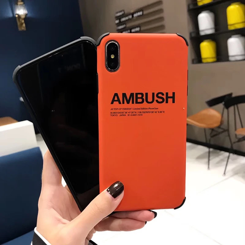 Модный японский брендовый Мягкий силиконовый чехол накладка для iphone 6 S 7 7plus 8 8plus X