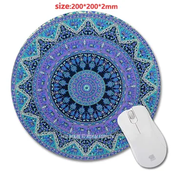 

Wholesale Carpet style Customized Rectangle Non-Slip Rubber 3D Printing Gaming Rubber Durable Notebook Round mouse pad