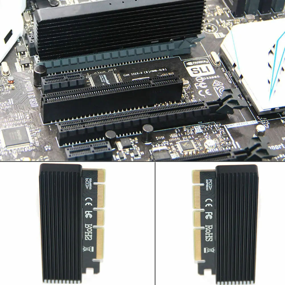 M.2 Nvme Ssd Ngff к Pcie 3,0X16 адаптер M ключ интерфейс карта полная скорость
