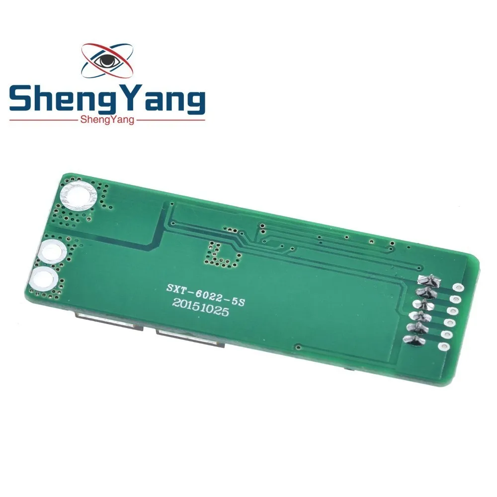 ShengYang 5S 15A Li Ion литиевый аккумулятор BMS 18650 Защитная плата зарядного устройства 18 в