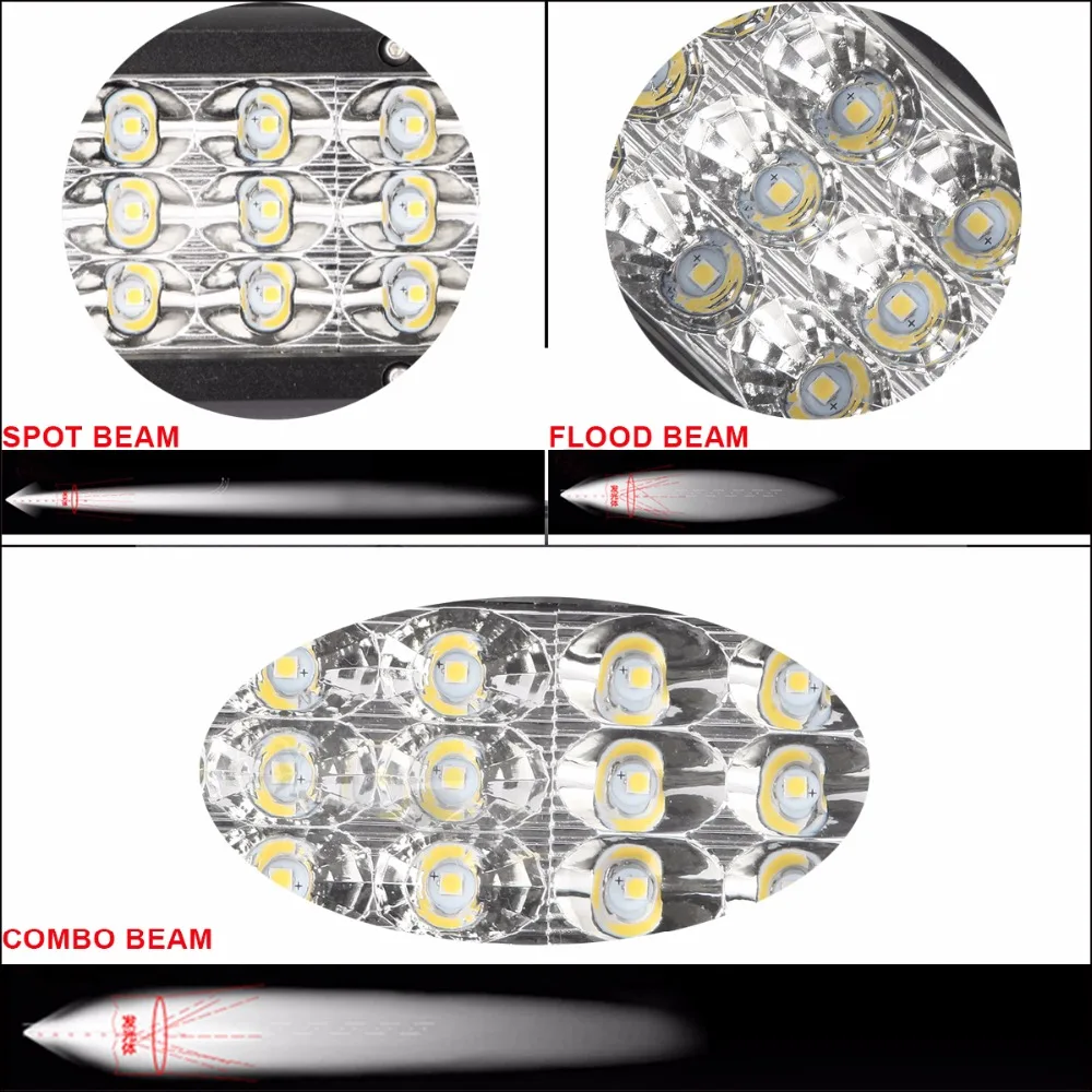 OFFROAD 12 V 24 V авто светодиодный свет бар 12 до 45 дюймов COMBO прицеп пикап ATV UTE AWD 4X4 RZR вспомогательный Универсальный светодиодный светильник