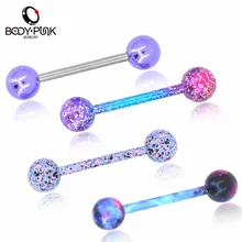 Тела, в панковском стиле, 4 шт./компл. Модные украшения конфеты планета Цвет Лабрет, украшение бара, украшение для пирсинга губ пирсинг ювелирные изделия для тела для пикантные Для женщин