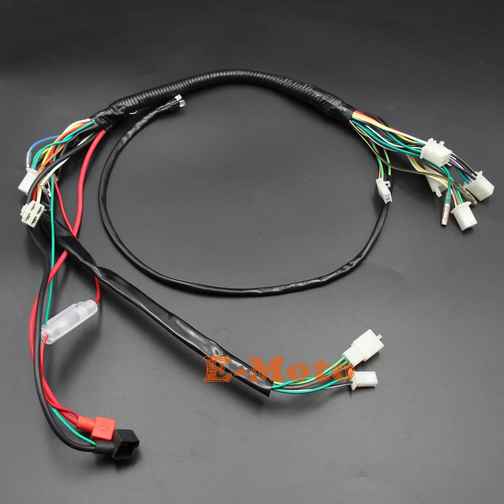 Electrics Wiring Harness Loom Quad Cluster Switch KEY SWITCH 50cc 70cc 90cc  110cc 125cc 140cc ATV Quad Bike Buggy Go Kart new E -in Motorbike Ingition  from ...