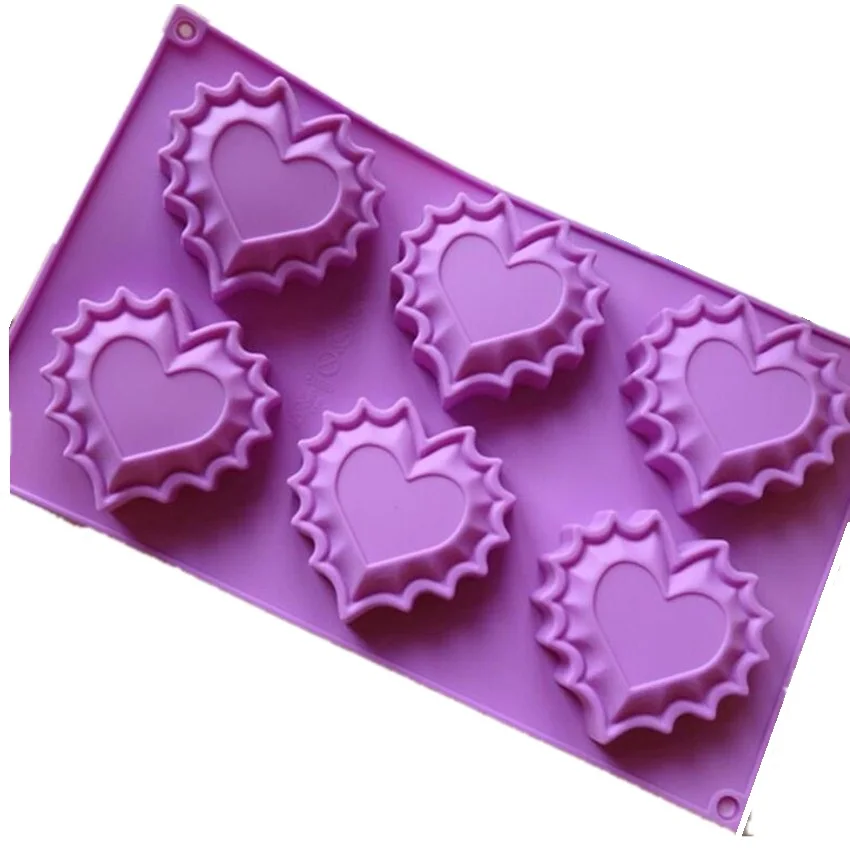 Силиконовая форма для выпечки торта 6 отверстий|diy mold|baking moldcake baking molds |