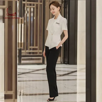  Spring and summer professional women's suits Korean medical beauty salon guide front desk manager w