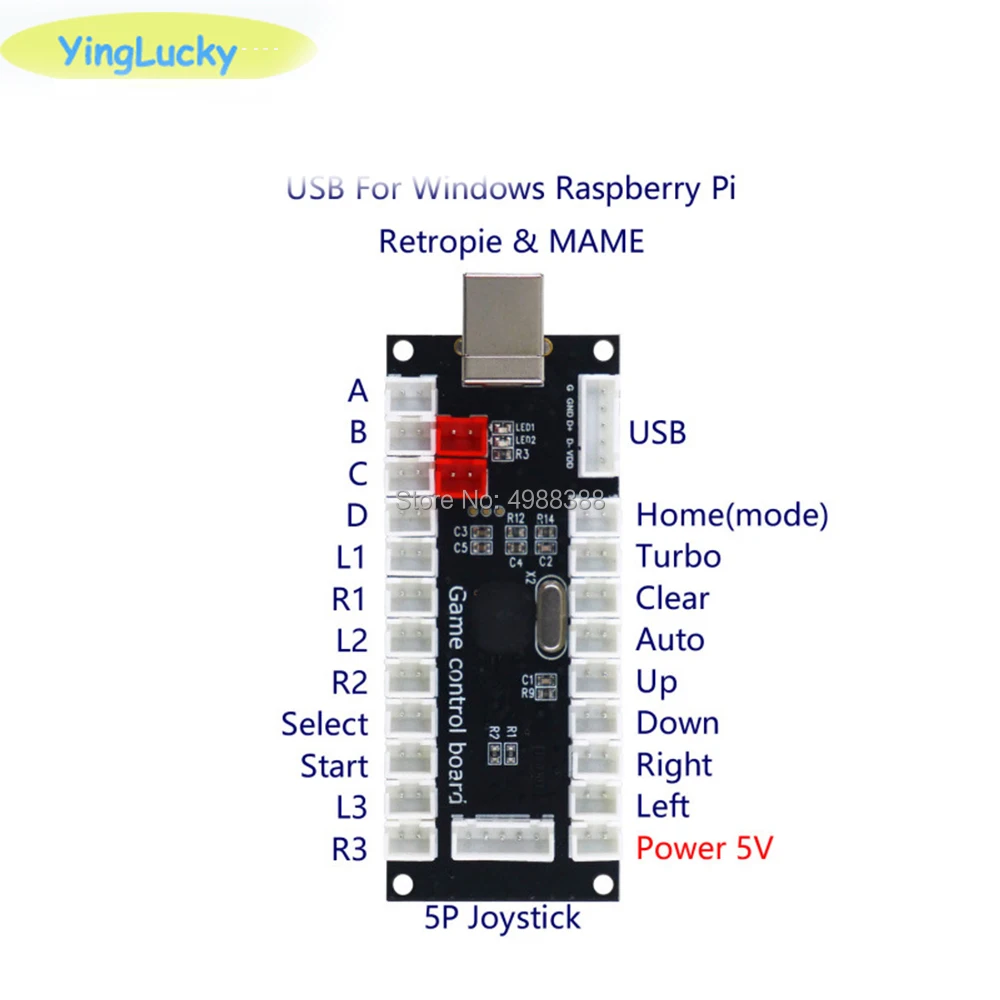 DIY Нулевая задержка аркадная запасные части Mayitr USB аркадный кодировщик ПК к джойстику и кабелю для управления аркадная игра DIY Kit