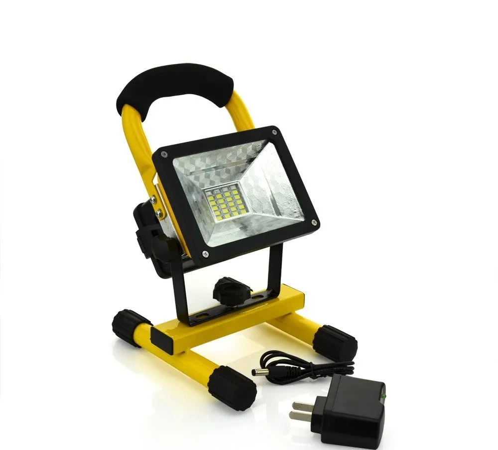 Rechargeable LED Flood Light 24 LED Floodlight Waterproof 220V/110V LED Spotlight Outdoor Emergency Work Lighting with Charger floodlight bunnings