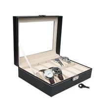 2016 Top Grade Black Jewelry Box Casket Storage Box For Jewelry Exquisite font b Watch b