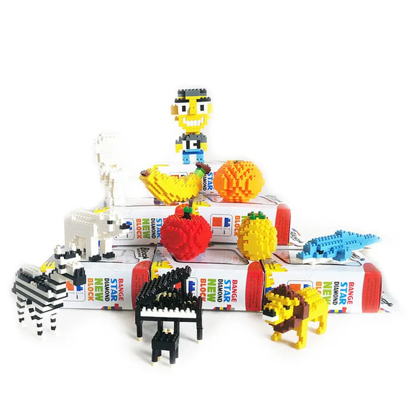 

New Educational Toys Small Particles Building Blocks Compatible Cartoon Assembled Toys Children DIY Educational Toys