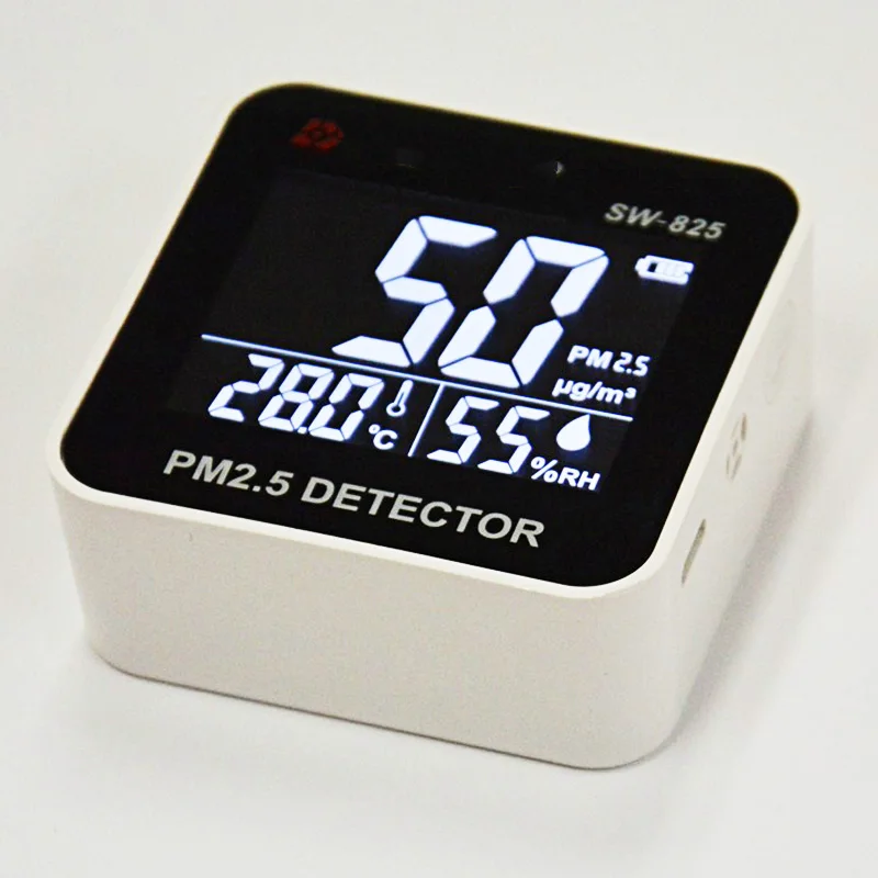 

PM 2.5 Detector Monitor Gas Analyzer with Battery PM2.5 Electrical LCD Screen Air Quality Protection Tester Detector