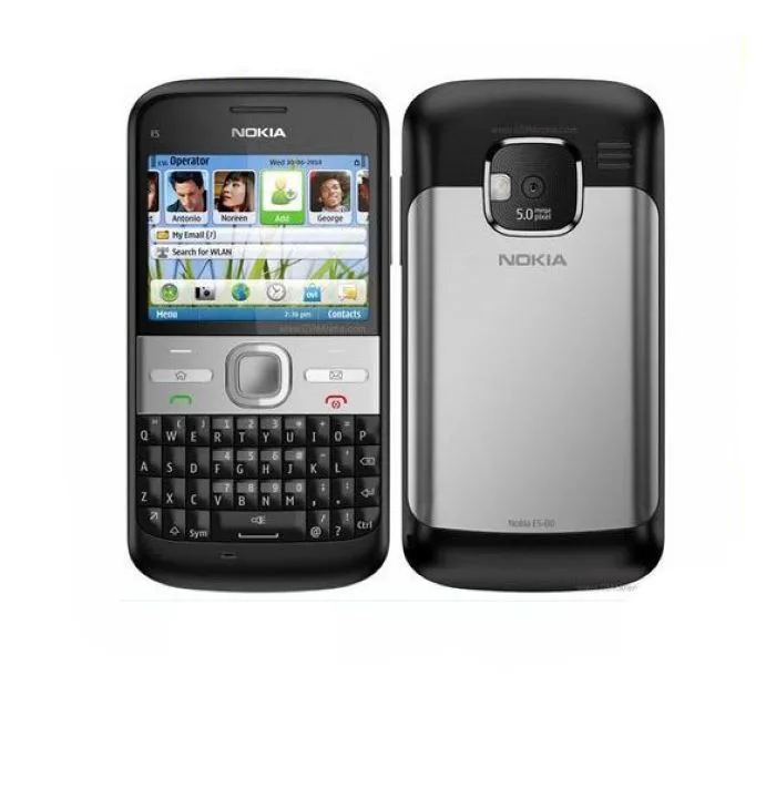 Nokia E5 Refurbished-Original Unlocked Nokia E5 5MP Camera 3G network Russian keyboard Russian languge cell phones Fast refurbished iphone xr