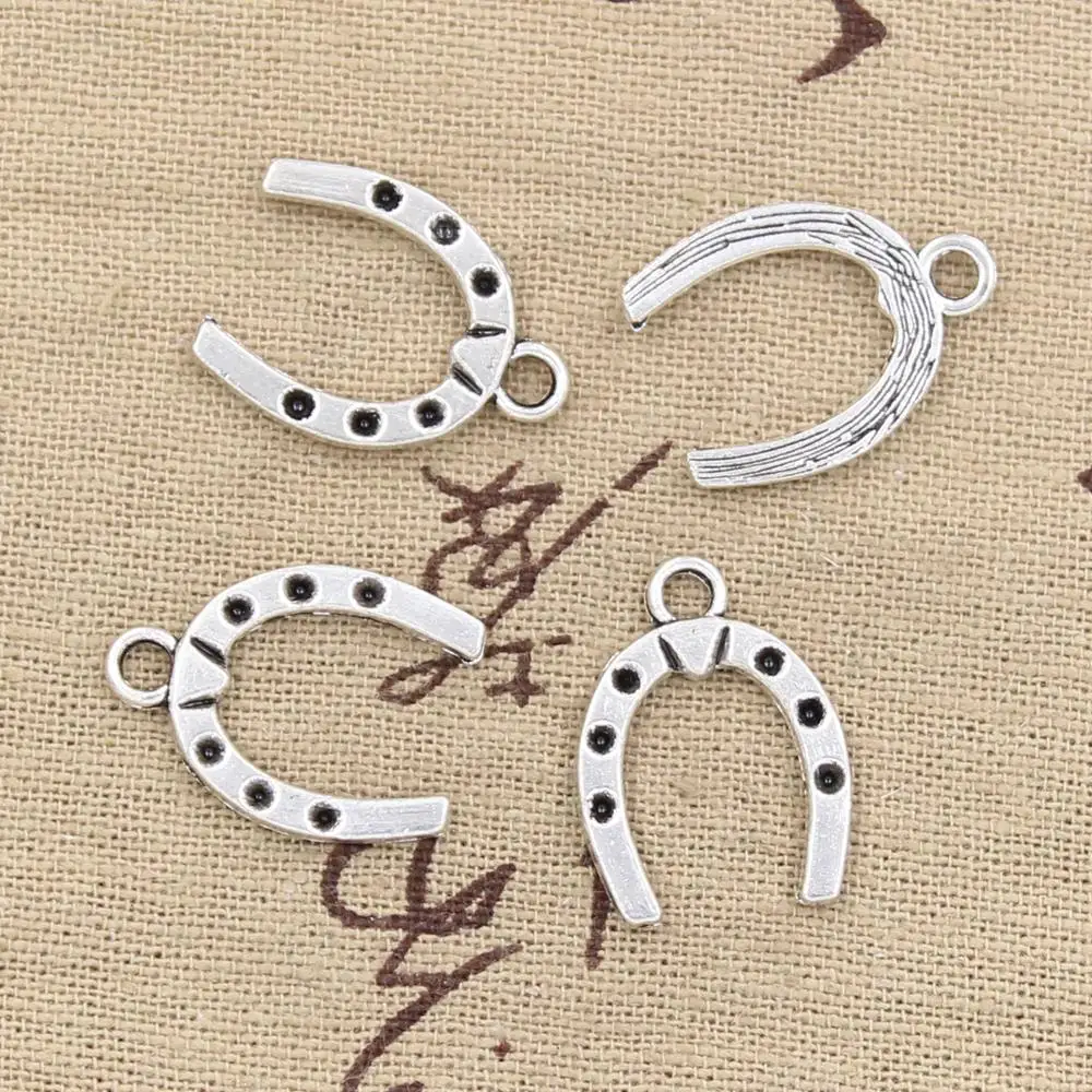 

12pcs Charms lucky horseshoe horse 21x16mm Antique Making pendant fit,Vintage Tibetan Silver,DIY bracelet necklace