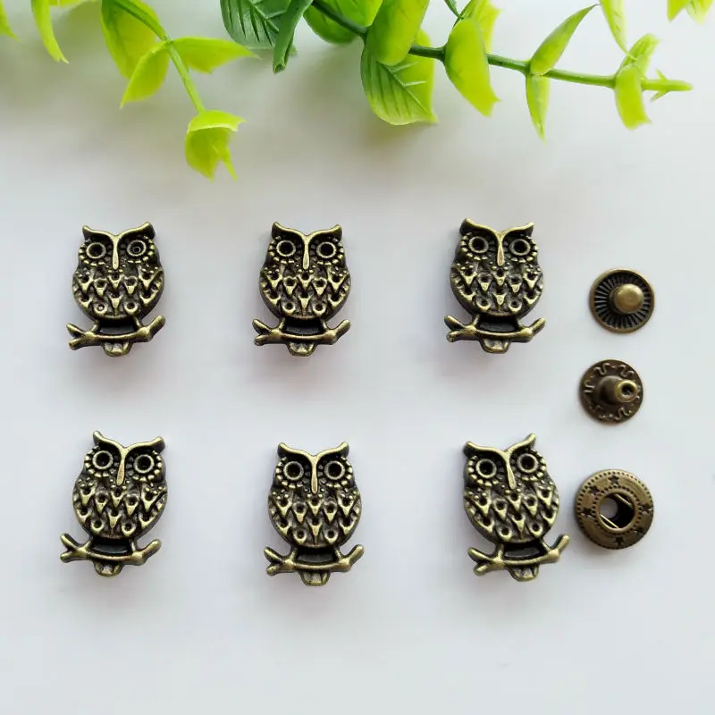 6 комплектов кнопки из цинкового сплава для одежды 15 х21 мм|button craft|snap fastenerpress stud |