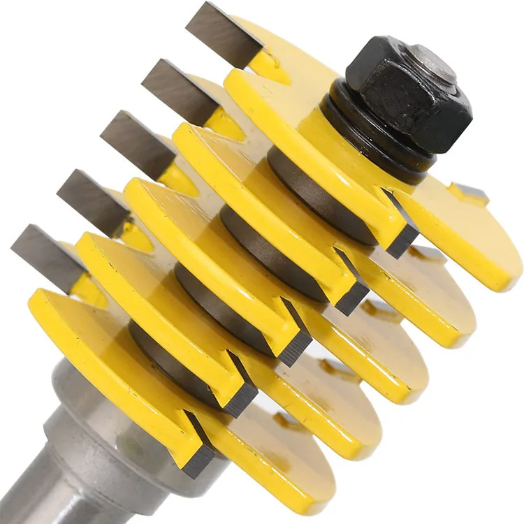 14 MPT 12 Shank Adjustable Rail Reversible Finger Joint Glue Router Bit Cone Tenon Woodwork Cutter For Woodworking Cutter Tools