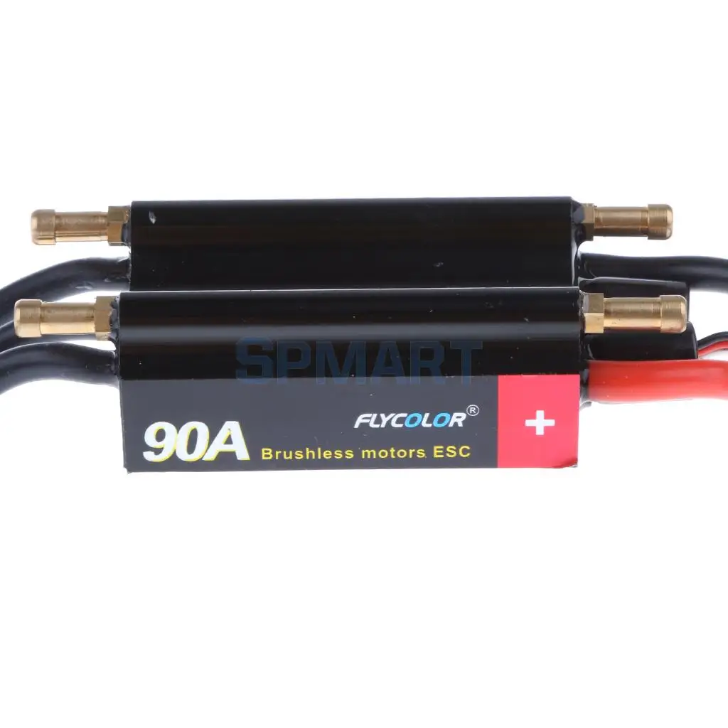 

5.5V/4A 90A Brushless RC Boat Electric Speed Controller with Water Cooling