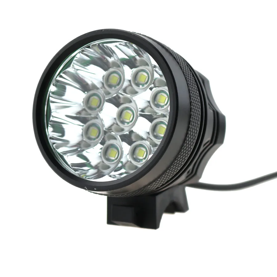 Discount 9T6  Bike Light 15000 Lumen Waterproof 9xCree XM-L T6 LED Bicycle Light Lamp 3 mode + 8.4V 8800mah 18650 Battery Pack + Charger 2