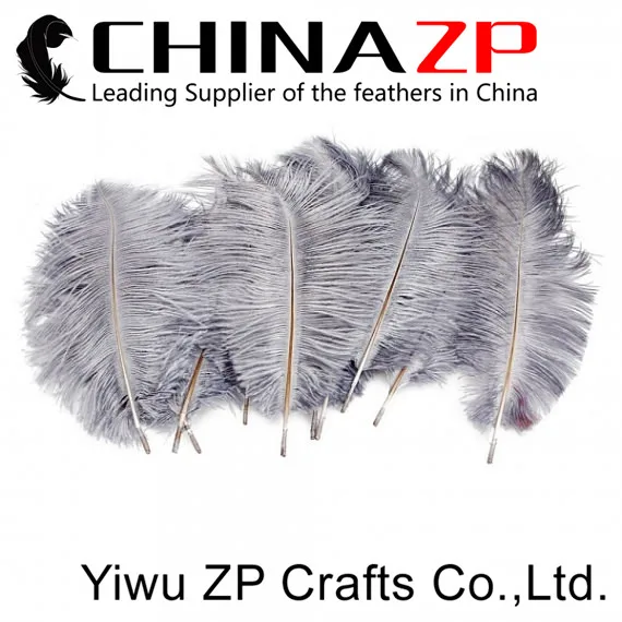 Gray Ostrich Feathers Craft Feathers Loose Wholesale Feathers 3